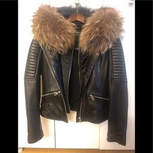 R Paris leather jacket